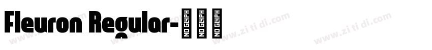 Fleuron Regular字体转换